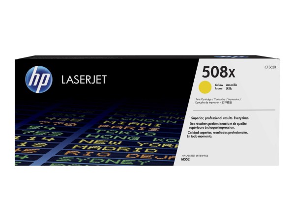 HP 508X Gelb LaserJet Tonerpatrone (CF362X) CF362X
