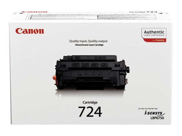 CANON CRG 724 Schwarz Tonerpatrone 3481B002