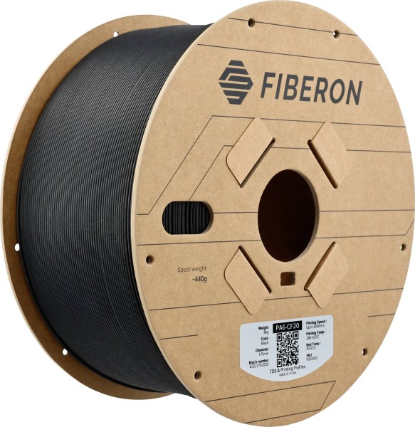 POLYMAKER POLYMAKER FG03002 Fiberon? PA6-CF20 Filament PA6-CF Kohlefaserverstärkt 1.75 mm 3000 g Schwarz