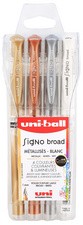 uni-ball Gel-Tintenroller SIGNO broad UM-153, 4er Etui