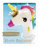 SUSY CARD Geburtstagskarte Snapshot "Luftballons"