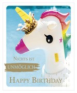 SUSY CARD Geburtstagskarte Snapshot "Luftballons"