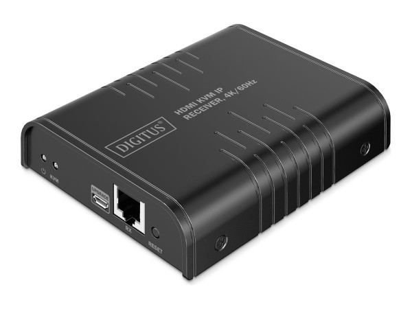 DIGITUS DIGITUS HDMI KVM IP Receiver 4K/60Hz schwarz