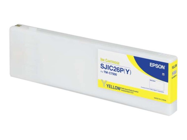 EPSON SJIC26P(Y) Gelb Tintenpatrone C33S020621