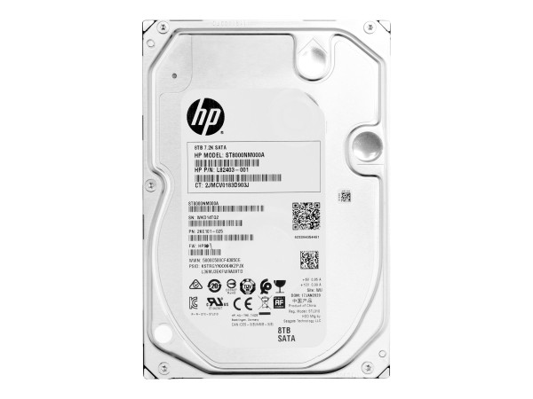 HP HP - Festplatte - 8 TB - intern - 3.5" LFF (8.9 cm LFF) - SATA - 7200 U/min - für Workstation Z2 G4,