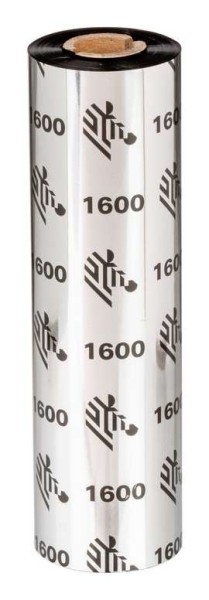 ZEBRA Wax Ribbon, 83mmx450m,1600, Economy Wax, 25mm core. Unit sales is a b 01600BK08345