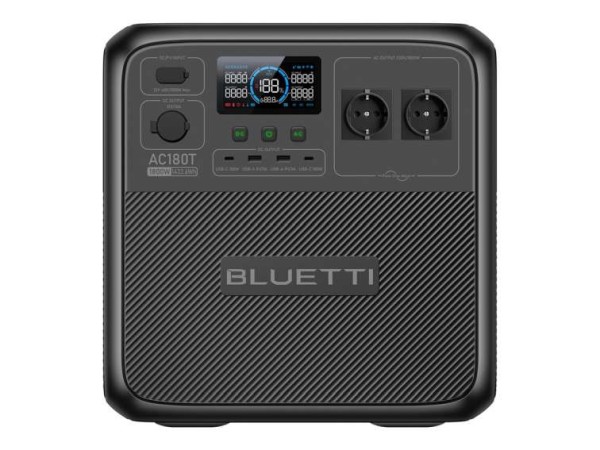 BLUETTI Portable Power Station AC180T P-AC180T-EU-GY-BL-010