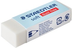STAEDTLER Kunststoff-Radierer soft S40, weiß