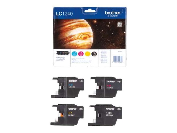 BROTHER Value Pack Tintenpatrone LC1240VALBPDR