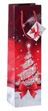 sigel Weihnachts-Flaschentüte "Sparkling Tree"