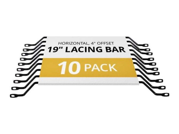 STARTECH.COM Horizontale Kabelführung mit 10cm Versatz für Racks - 10 Pack CMLB104