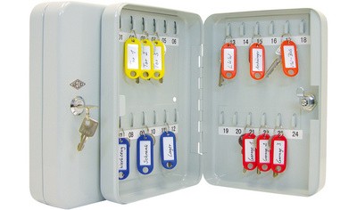 WEDO Schlüsselschrank für 36 Schlüssel, lichtgrau