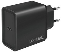 LogiLink USB-Adapterstecker, 1x USB-C PD, 18 Watt, schwarz