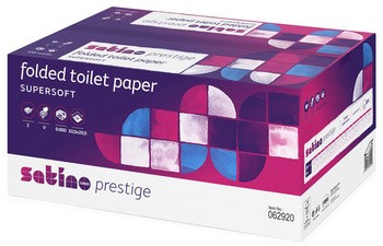 satino by wepa Einzelblatt-Toilettenpapier Prestige, weiß