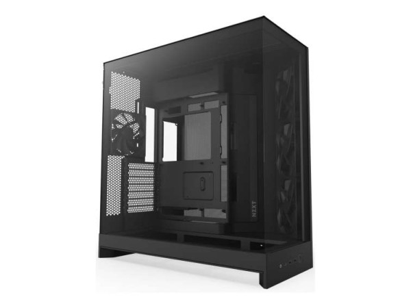 NZXT H9 Flow 2025 All Black Midi Tower ATX Gaming Gehäuse schwarz mit CM-H92FB-01
