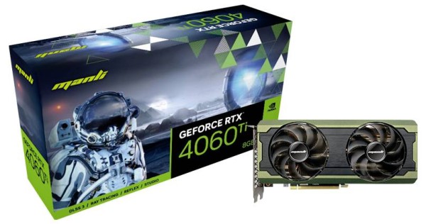 MANLI VGA Man GeForceRTX 4060 Ti 8GB N719406TIM25810