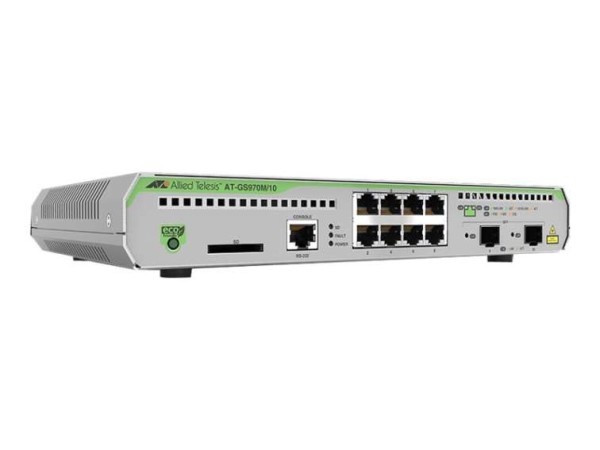 ALLIED TELESIS Allied Tel. Switch 8x GE AT-GS970M/10 8x 1Gbit-t+2x SFP AT-GS970M/10-50
