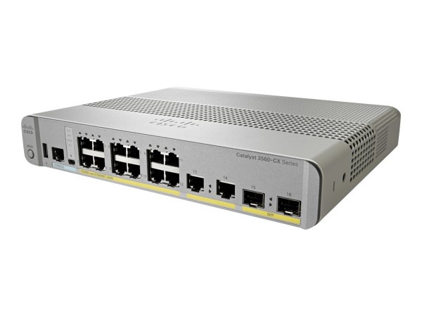 CISCO SYSTEMS Catalyst 3560-CX switch 8 GE PoE+ - uplinks: 2 x 1G SFP and 2 WS-C3560CX-8PC-S