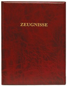 ROTH Zeugnisringbuch, Kunststoff, DIN A4, dunkelrot