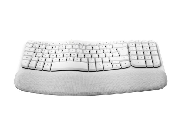 LOGITECH Wave Keys for Mac Off-White DE-Layout Kabellose ergonomische Tasta 920-012404