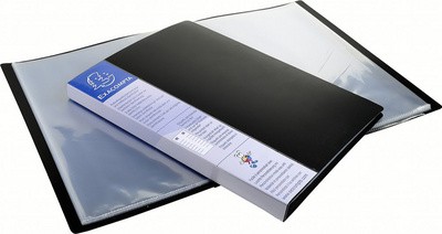 EXACOMPTA Sichtbuch, DIN A4, PP, 40 Hüllen, schwarz