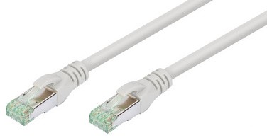 DIGITUS Patchkabel, Kat. 8.1, S/FTP, 1,0 m, grau, Set