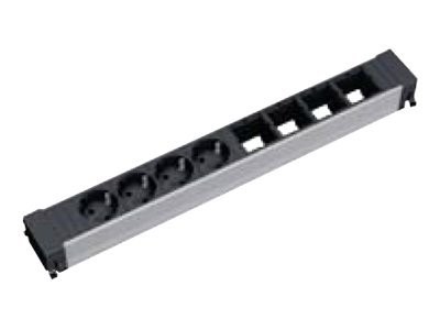 BACHMANN Steckdoseneinheit Conference ALU, Länge: 444 mm 909.007