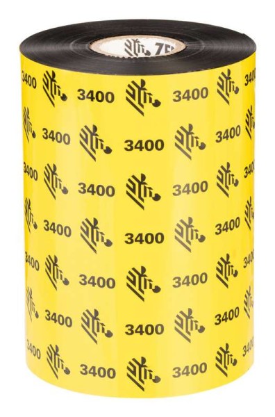 ZEBRA 1ROLL RIBBON 3400 102MMX450M 03400BK10245