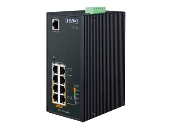 PLANET TECHNOLOGY PLANET TECHNOLOGY 4-Port 10/100/1000T mgd.Switch