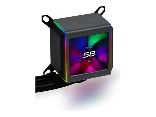 LIAN LI GALAHAD II LCD 280 Komplett-Wasserkühlung, ARGB - schwarz (GA2ALCD2 GA2ALCD28B