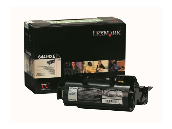 LEXMARK Besonders hohe Ergiebigkeit Schwarz Tonerpatrone LRP 64416XE