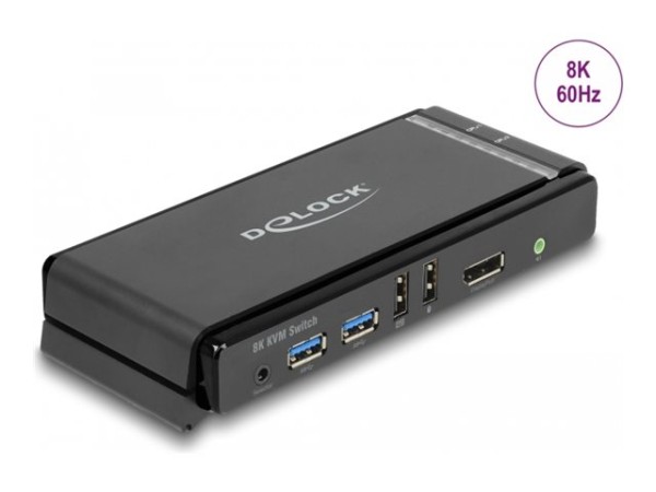 DELOCK DELOCK DisplayPort 1.4 KVM Switch 8K 60 Hz mit USB 5 Gbps und Audio