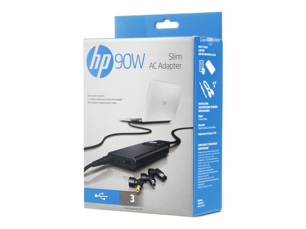 HP 90W Slim w/USB Adapter (interchangeable tips) H6Y83AA#ABB