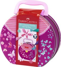 FABER-CASTELL Fasermaler CONNECTOR PEN, 33er Handtasche
