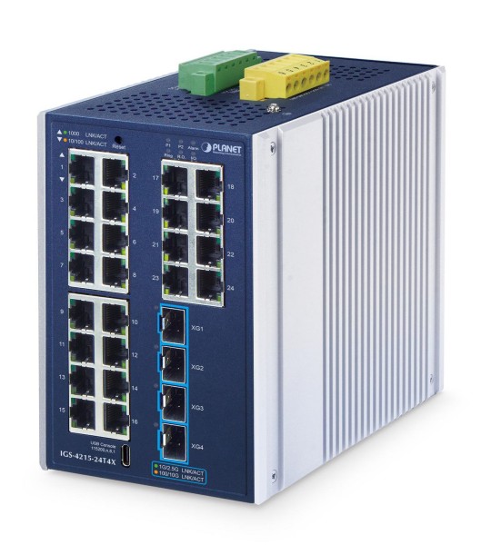 PLANET TECHNOLOGY PLANET TECHNOLOGY Industrial L2+ 24-Port Managed Switch