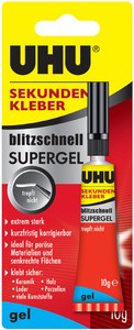 UHU Sekundenkleber blitzschnell SUPERGEL, 3 g