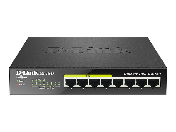 D-LINK D-LINK 8-Port Layer2 PoE+ Gigabit Switch