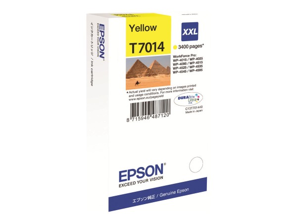 EPSON T7014 Größe XXL Gelb Tintenpatrone C13T70144010