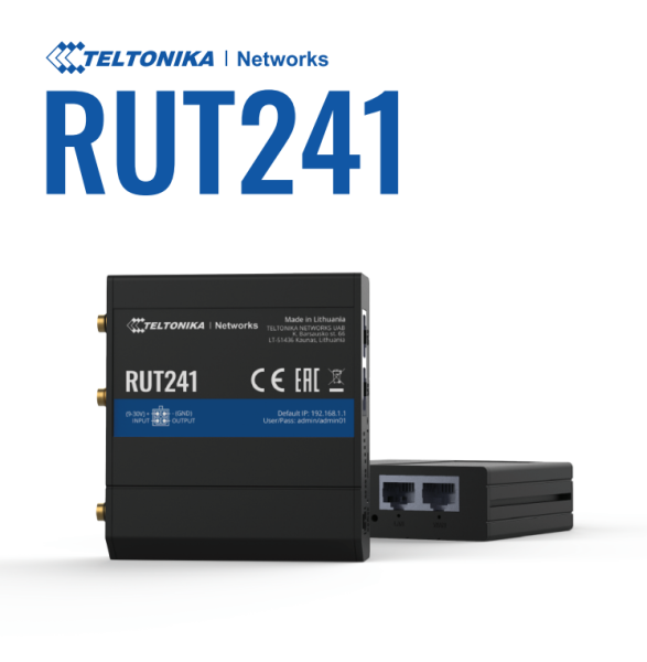 TELTONIKA TELTONIKA RUT241 - Wireless Router - WWAN - Wi-Fi