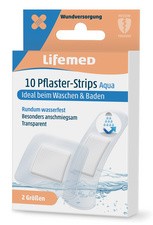 Lifemed Pflaster-Strips "Aqua", transparent, 10er