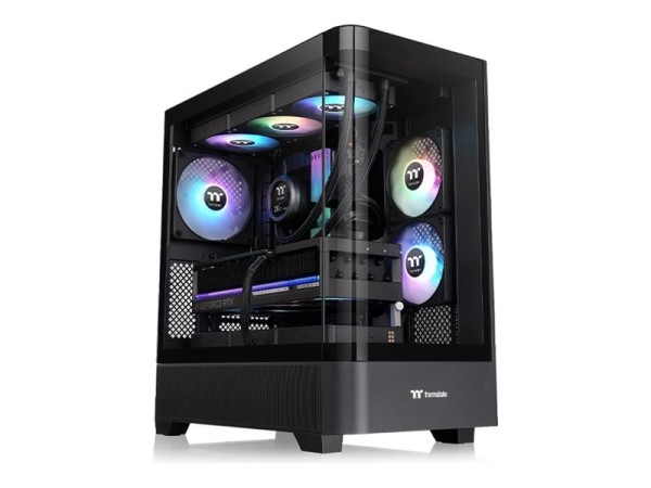 THERMALTAKE View 290 ARGB Black Midi Tower ATX Gehäuse Sichtfenster schwarz CA-11G-00M1WN-00