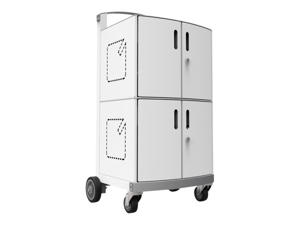 COMPULOCKS K/32 Tablet Sec Storage+Chrgng Cart w/UK DUO-UK