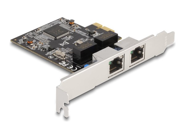 DELOCK DELOCK PCI Express x1 Karte auf 2 x RJ45 Gigabit LAN RTL8111