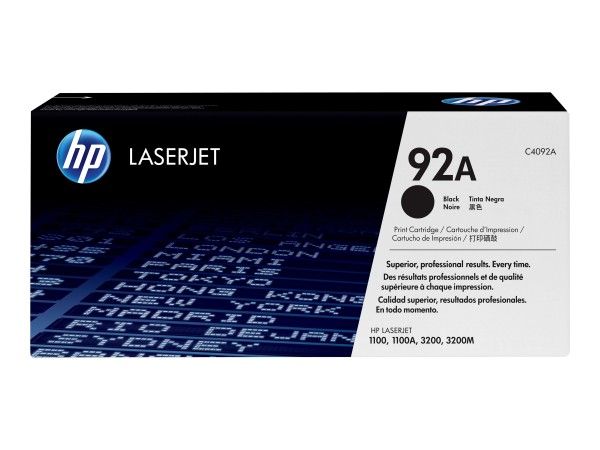 HP 92A Schwarz LaserJet Tonerpatrone (C4092A) C4092A