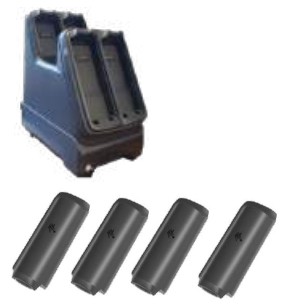 ZEBRA ZEBRA MC22/MC27 Battery power kit, includes 4-slot battery charger and (4) battery pack (LITHIUM-ION