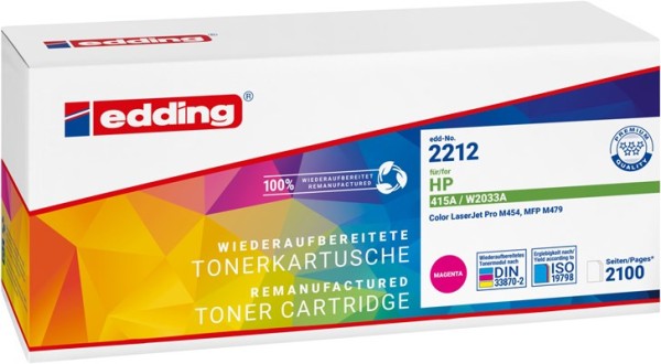 EDDING EDDING EDD-2212 magenta Toner ersetzt HP 415A W2033A 18-2212 - Tonereinheit