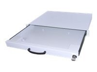 AIXCASE 19" aixcase Tastaturschublade 1HE, leer beige