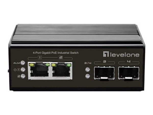 LEVELONE LEVELONE Switch  2x GE IGP-0432      2xGSFP       60W 2xPoE+