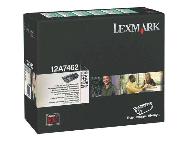 LEXMARK Schwarz Tonerpatrone LRP 0012A7462