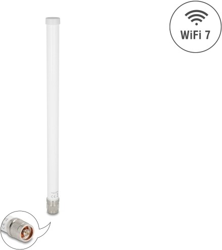 DELOCK DELOCK WiFi 7 Antenne N Stecker 4,5 - 6,6 dBi 32 cm omnidire
